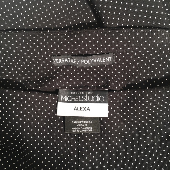 CND size 12 black/white polka dot pants - Picture 2 of 2